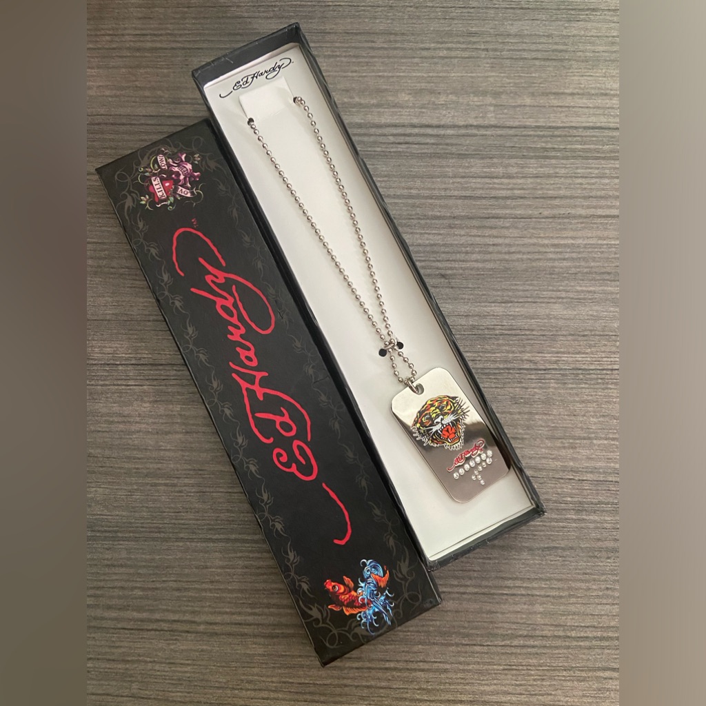 Y2k Don Ed Hardy Dog Tags Nwt